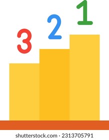 Rank icon vector image. Suitable for mobile application web application and print media.