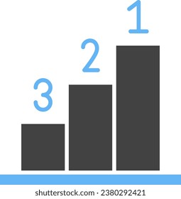Imagen vectorial de icono de rango. Adecuado para aplicaciones web móviles y medios de impresión.