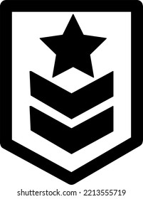 Vektorgrafik des Ranks auf weißem Hintergrund.EPS
