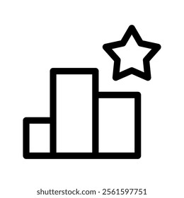 Rank Icon Vector Symbol Design Illustration