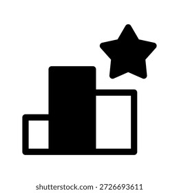 Ilustración de diseño de símbolo de Vector de icono de rango