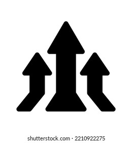 Rank Increase Icon Vector Symbol Design Illustration