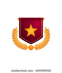 rank level icon vector illustration