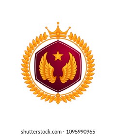 rank level icon vector illustration