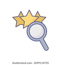 Icono de Vector de Búsqueda de rango que puede modificarse o editarse fácilmente
