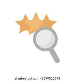 Icono de Vector de Búsqueda de rango que puede modificarse o editarse fácilmente

