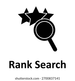Icono de Vector de Búsqueda de rango que puede modificarse o editarse fácilmente
