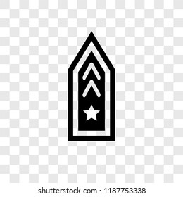 Rank vector icon isolated on transparent background, Rank transparency logo concept