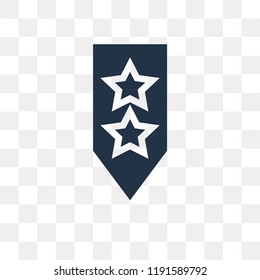 Rank vector icon isolated on transparent background, Rank transparency concept can be used web and mobile