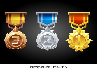 Ranked medals are silver, bronze and gold for the game.