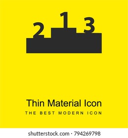 Ranking factor bright yellow material minimal icon or logo design