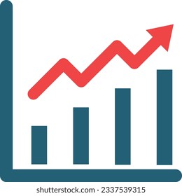Ranking Glyph Two Color Icon For Personal And Commercial Use.
