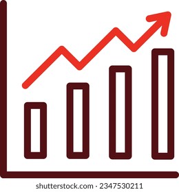 Ranking Glyph Two Color Icon For Personal And Commercial Use.

