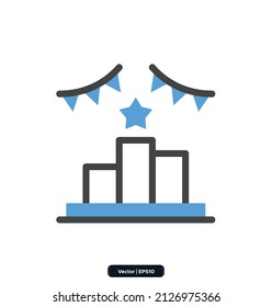 Ranking icon. Digital marketing web icon for business and social media marketing, customer insight, and advertising. Minimal set of marketing, SEO icons.
