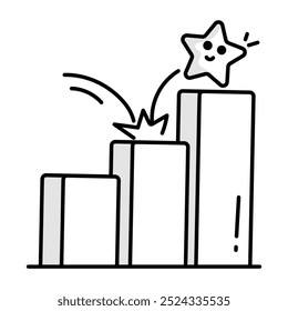 Icono de clasificación en estilo de dibujo 

