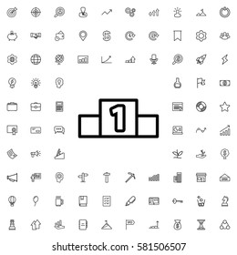 ranking icon illustration isolated vector sign symbol. Startup icons set.