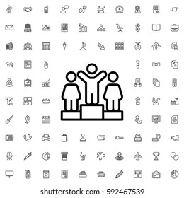 ranking icon illustration isolated vector sign symbol. Company icons vector set.