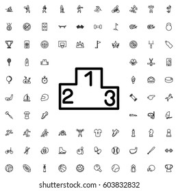 Ranking icon illustration isolated vector sign symbol. sports icons vector set.