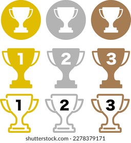Ranking :  Icon illustration set