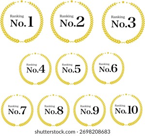 Ranking Icon Illustration Set : Vector