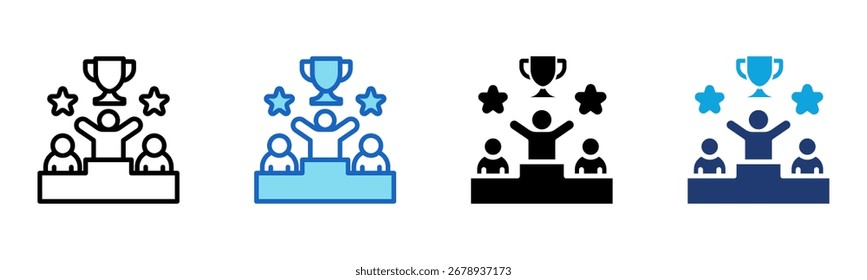 Ranking icon Multi Style Vector Illustration