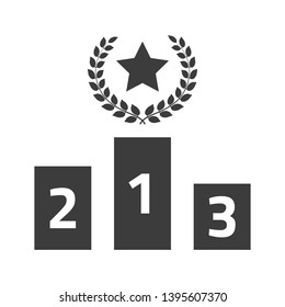 Ranking icon on white background. Vector Illustration