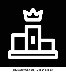 ranking icon outline vector design