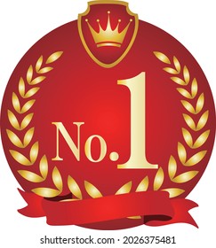ranking icon red vector illustration