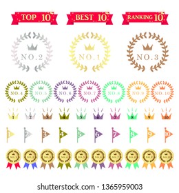 Ranking icon set