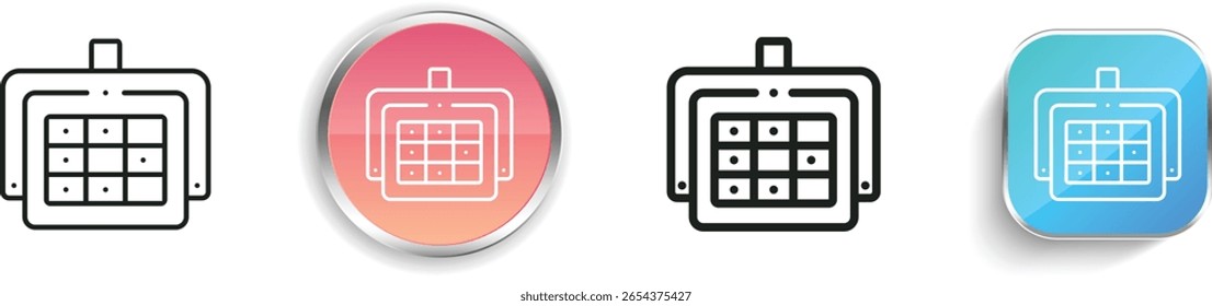 ícone de classificação. Design fino, linear, regular e estilo botão isolado no fundo branco