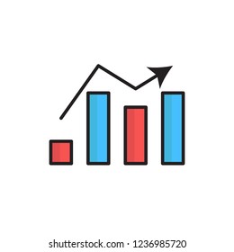 ranking icon vector design. fill outline style