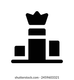 ranking icon. vector glyph icon for your website, mobile, presentation, and logo design.
