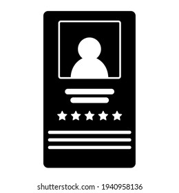 Ranking icon vector. rating illustration sign. appraisal symbol or logo.