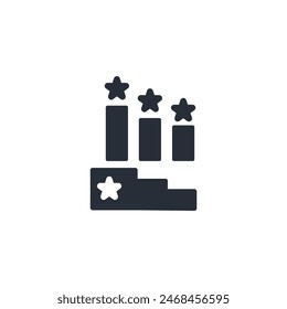 Ranking icon. vector.Editable stroke.linear style sign for use web design,logo.Symbol illustration.