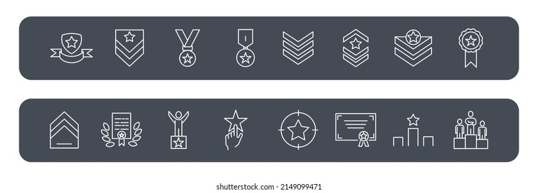 ranking icons set . ranking pack symbol vector elements for infographic web