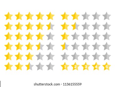 Ranking icons set: Star
