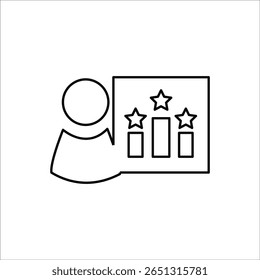 Ranking Icons. Simple Line Vector Illustration