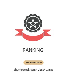 ranking icons  symbol vector elements for infographic web