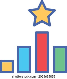Ranking Isolated Vector icon which can easily modify or edit

