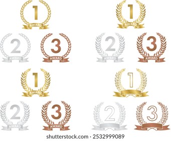 Ranking, louro, conjunto de ícones de louro 01