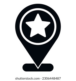 Ranking location icon simple vector. Medal award. Top win