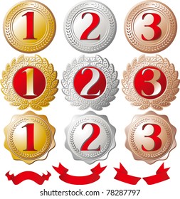 Ranking medal set