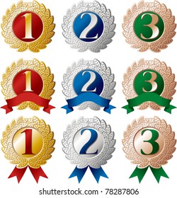 Ranking medal set