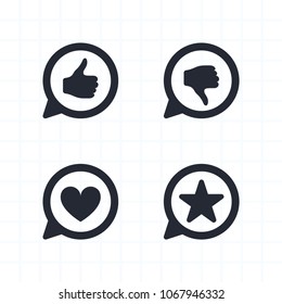 Ranking Notifications - Segment Icons. A set of 4 professional, pixel-aligned icons.