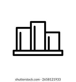 Ranking Podium icon single thin line