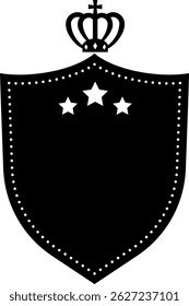 Ranking Shield Frame with Crown, Black ver.