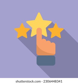 Ranking star icon flat vector. Medal winner. Win success