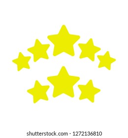 Ranking stars vector. Game stars ui elements
