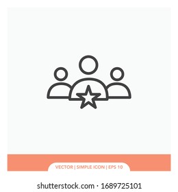 Ranking team symbol Icon Vector Illustration