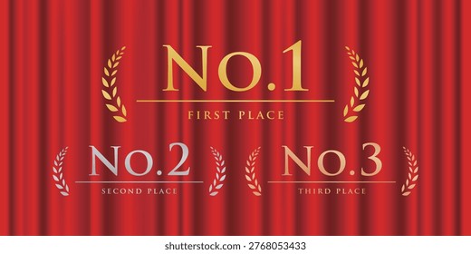 Ranking Title Icon Vector Illustration No. 1